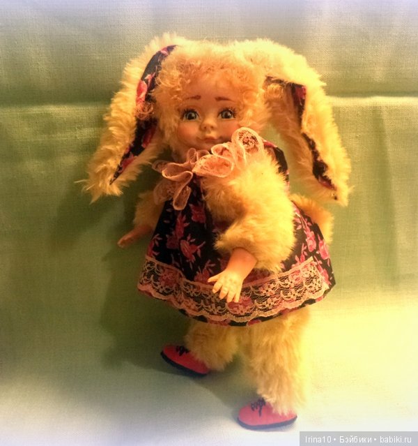 Зайка - Мой первый опыт по созданию тедди долл (фото 8)