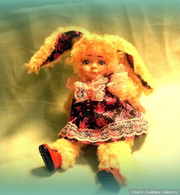 Зайка - Мой первый опыт по созданию тедди долл