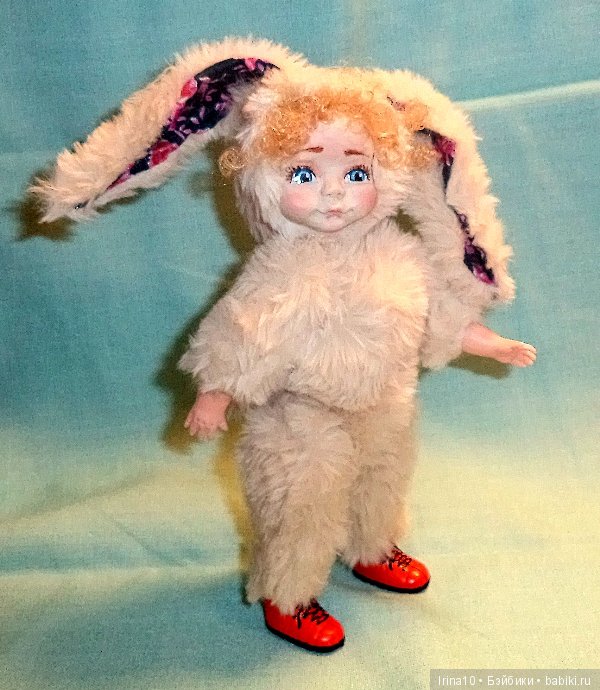 Зайка - Мой первый опыт по созданию тедди долл (фото 5)