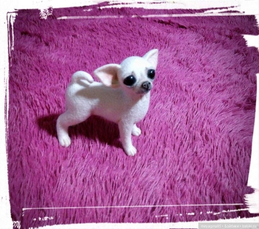 Чихуахуа — Валяные игрушки из шерсти: сухое валяние (фото 4)