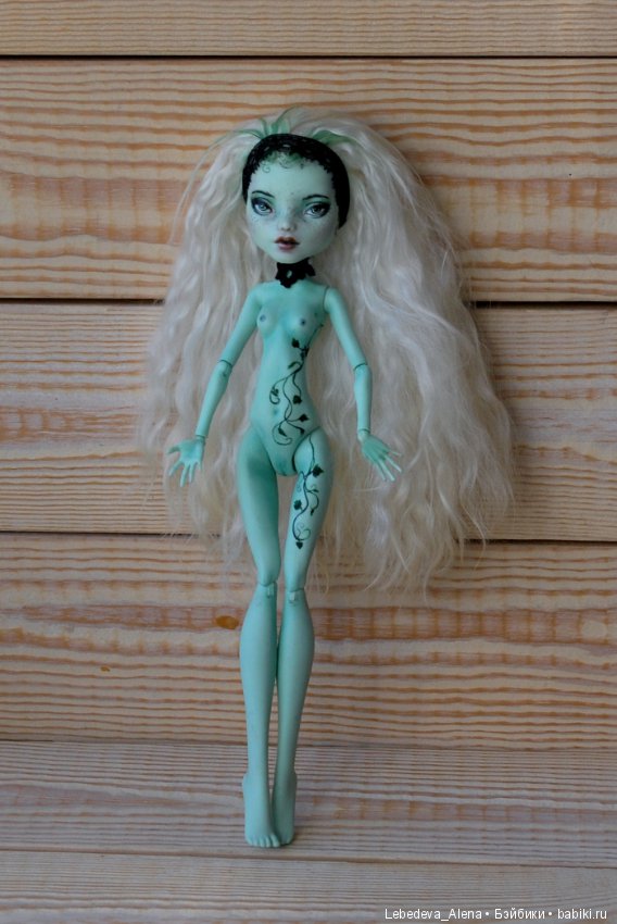 ООАК Френки Плющ (нюд) — ООАК Monster High и Ever After High: репейнт (фото 5)