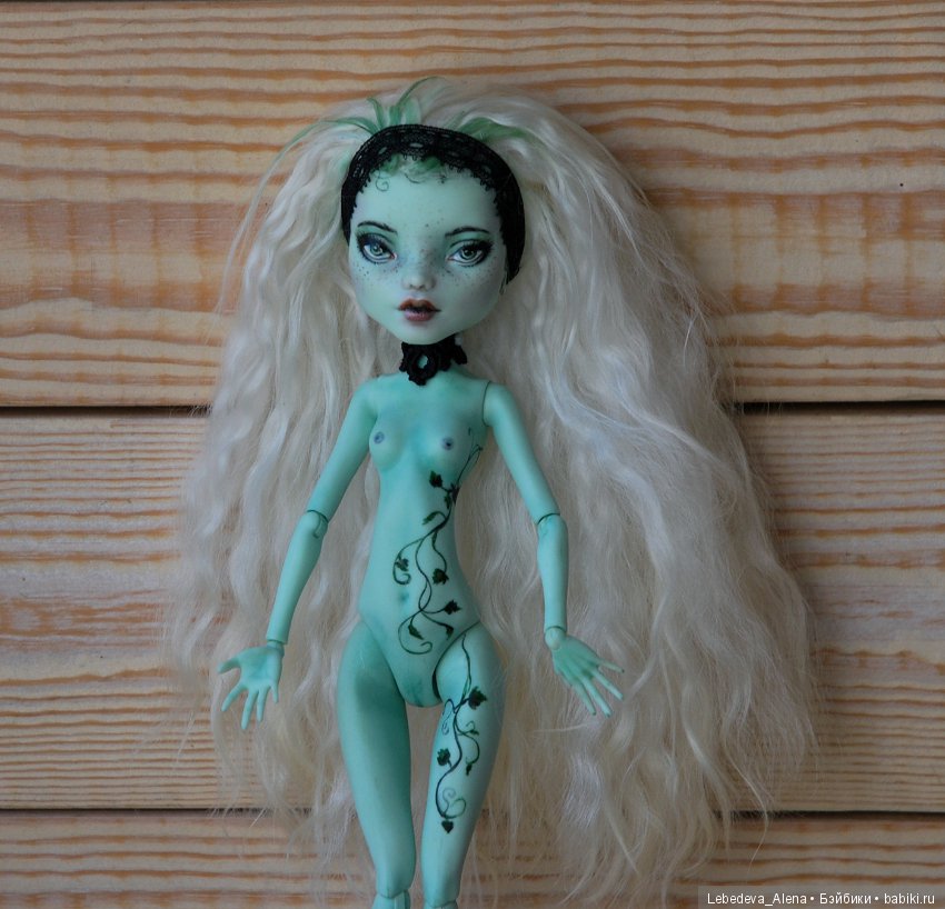 ООАК Френки Плющ (нюд) — ООАК Monster High и Ever After High: репейнт (фото 4)