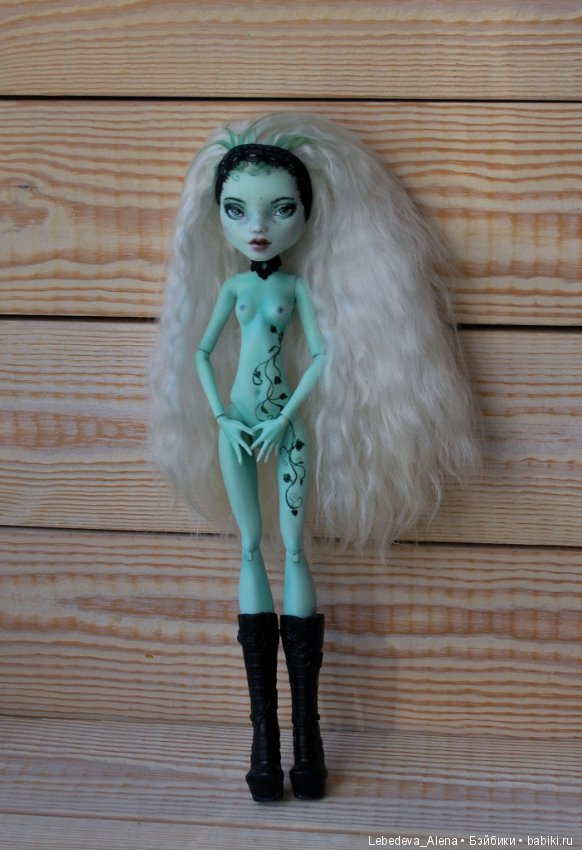 ООАК Френки Плющ (нюд) — ООАК Monster High и Ever After High: репейнт (фото 8)