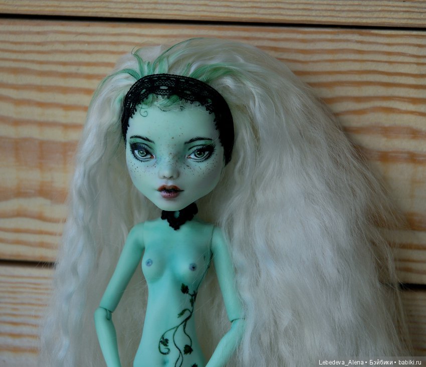 ООАК Френки Плющ (нюд) — ООАК Monster High и Ever After High: репейнт (фото 9)