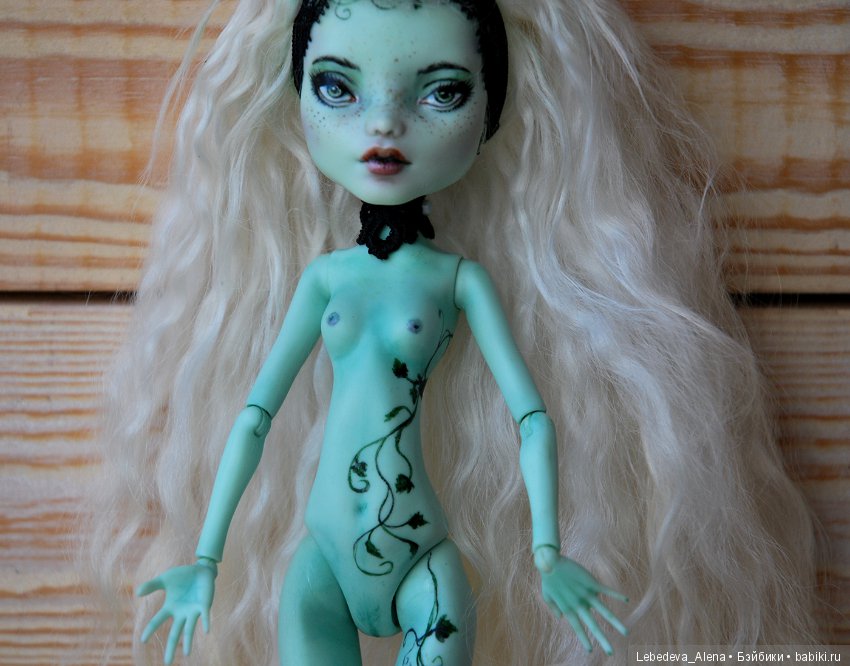 ООАК Френки Плющ (нюд) — ООАК Monster High и Ever After High: репейнт (фото 6)