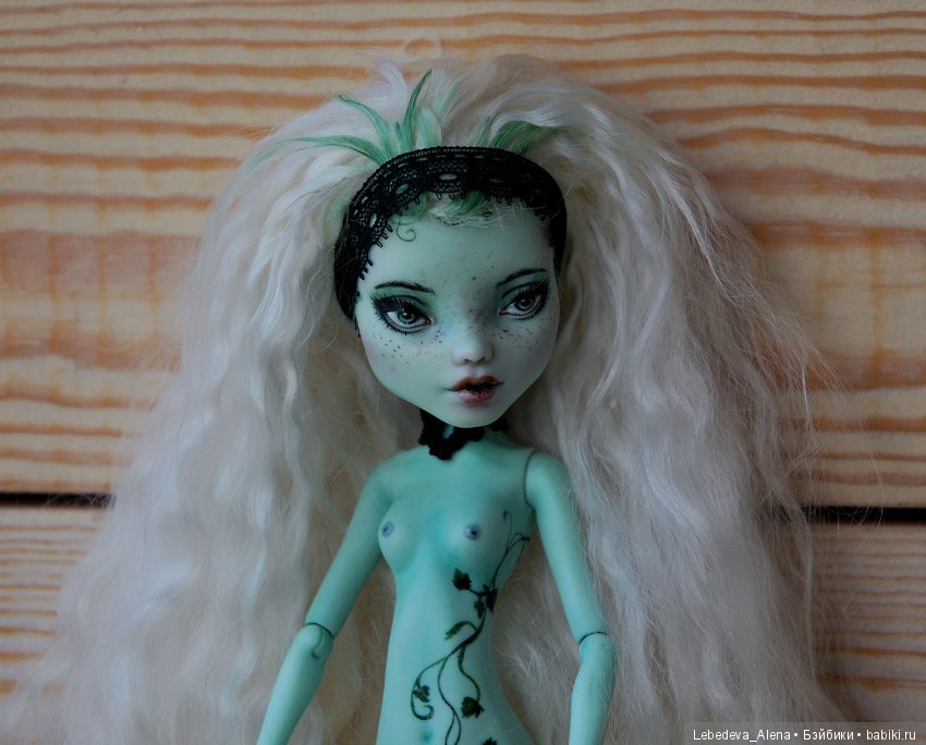 ООАК Френки Плющ (нюд) — ООАК Monster High и Ever After High: репейнт (фото 7)