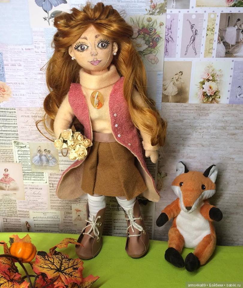 Игровая текстильная куколка лиса - Алиса (фото 2)