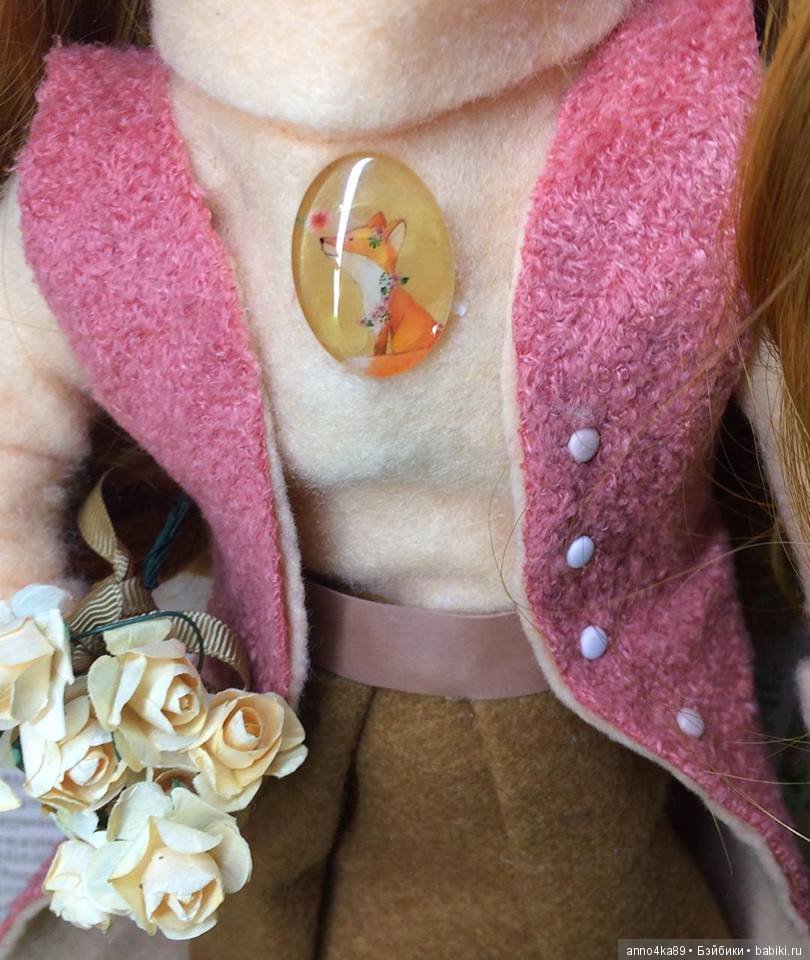 Игровая текстильная куколка лиса - Алиса (фото 4)