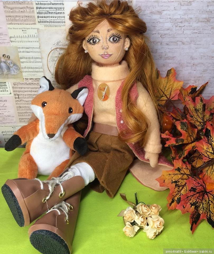 Игровая текстильная куколка лиса - Алиса (фото 3)