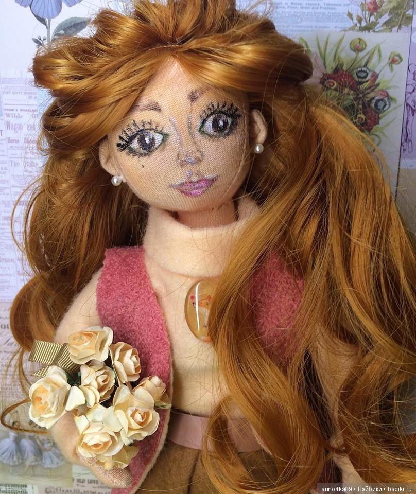 Игровая текстильная куколка лиса - Алиса