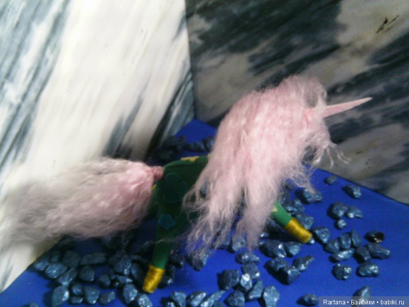 Цветочный единорог — Текстильные игрушки и примитивы: кофейные (фото 3)