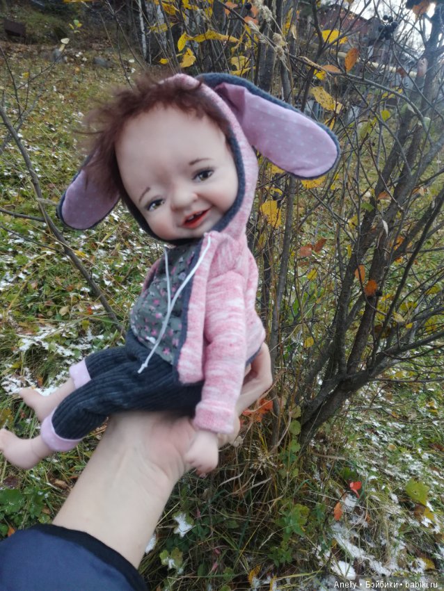 Хвалюсь своей Зайкой — Лепка авторских кукол: полимерная глина (фото 4)