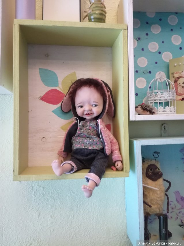 Хвалюсь своей Зайкой — Лепка авторских кукол: полимерная глина (фото 3)