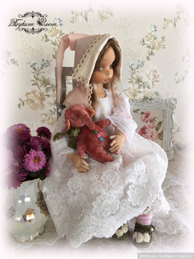Коллекционная, текстильная кукла (фото 6)