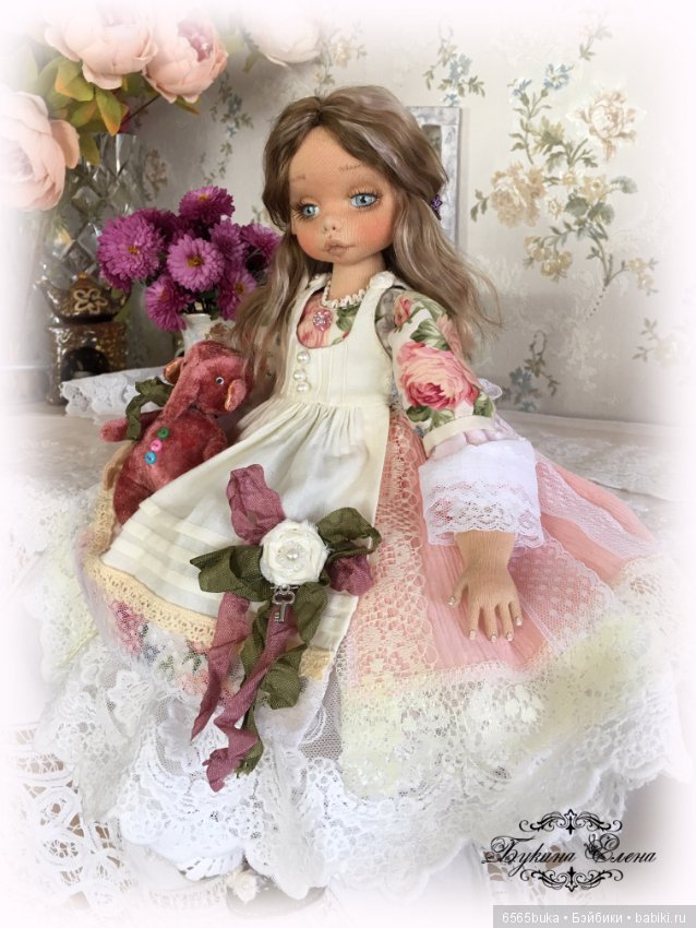Коллекционная, текстильная кукла (фото 3)