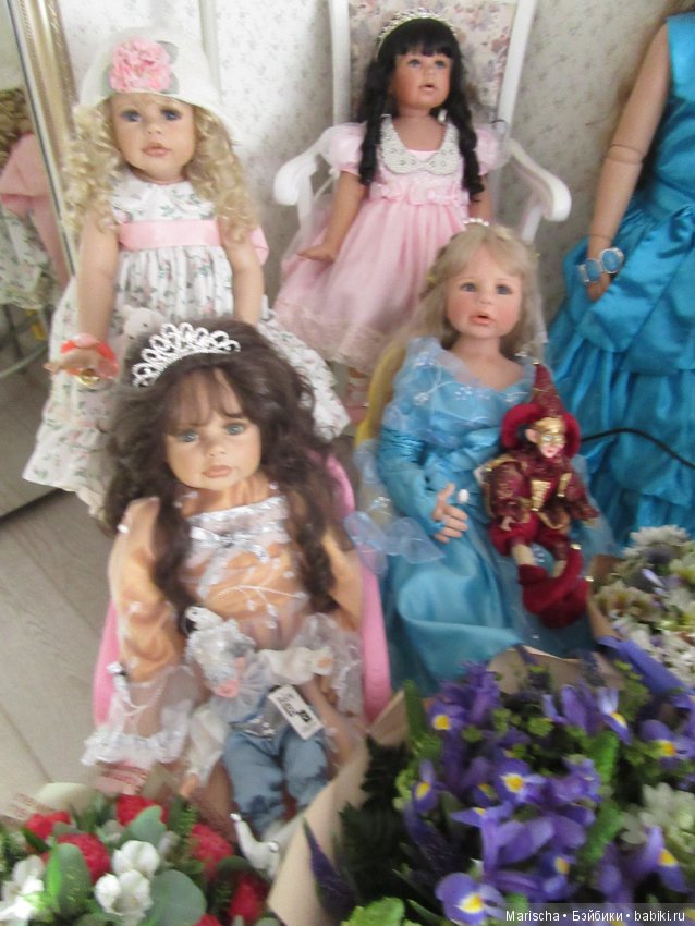 Цветы и куклы — Домашние коллекции кукол: фото собраний