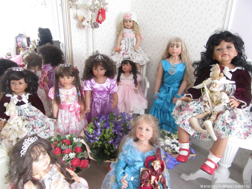Цветы и куклы — Домашние коллекции кукол: фото собраний