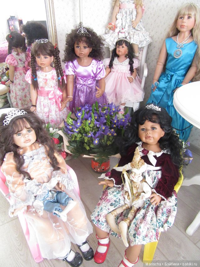 Цветы и куклы — Домашние коллекции кукол: фото собраний