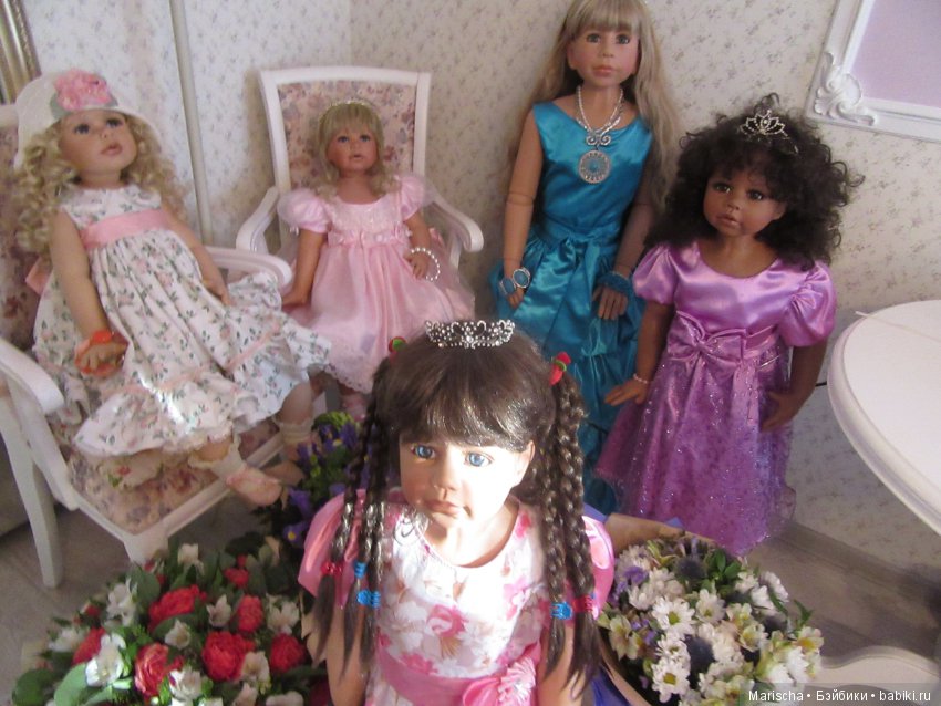 Цветы и куклы — Домашние коллекции кукол: фото собраний