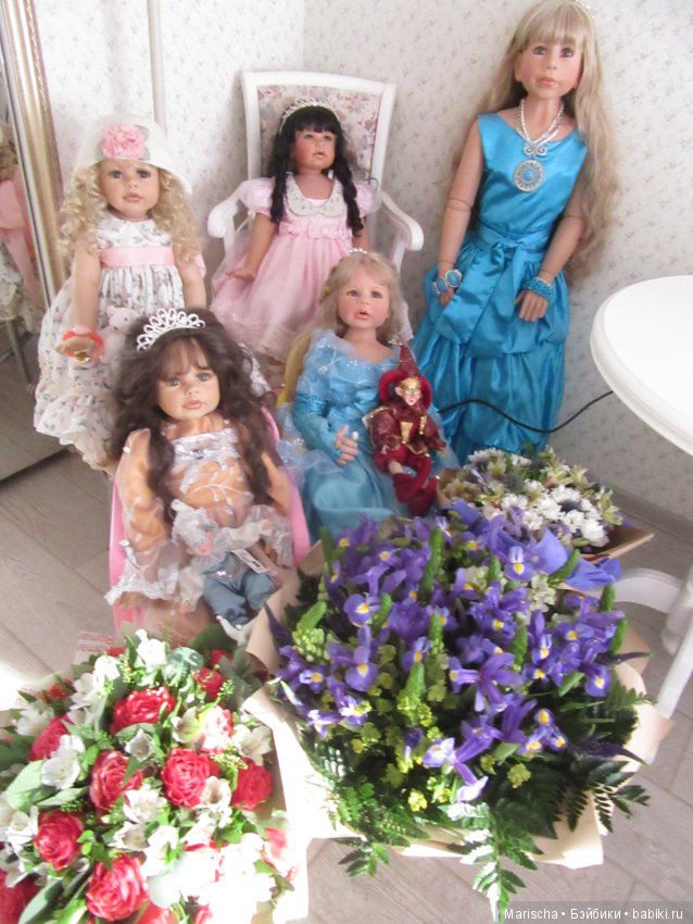 Цветы и куклы — Домашние коллекции кукол: фото собраний