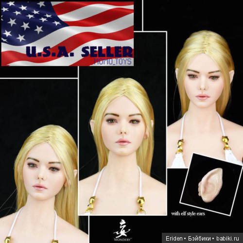 Новые эльфийские головы для Phicen 1/6. Сравнение промо и живых фото