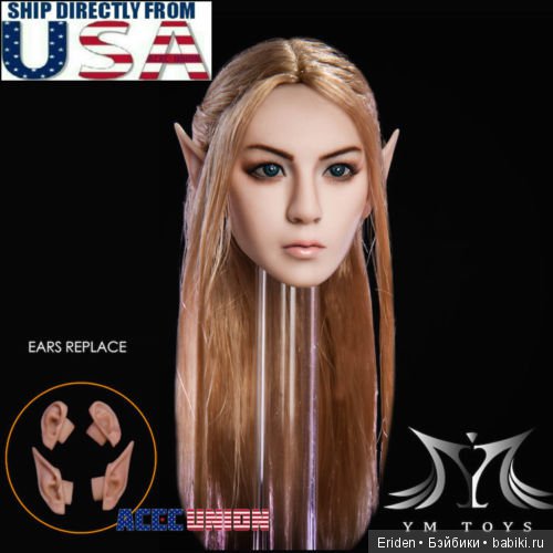 Новые эльфийские головы для Phicen 1/6. Сравнение промо и живых фото (фото 7)