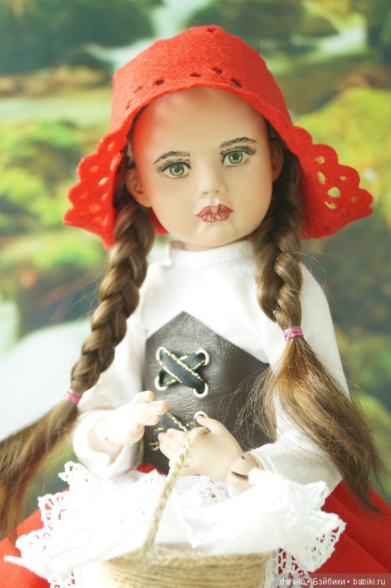 Красная шапочка. Шарнирная кукла Светланы Кузнецовой (фото 5)