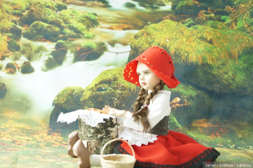 Красная шапочка. Шарнирная кукла Светланы Кузнецовой (фото 4)