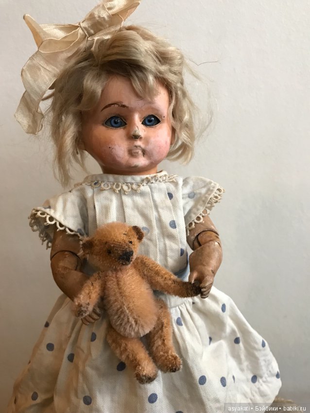 Bebe tout en boes - деревянная французская куколка (фото 6)