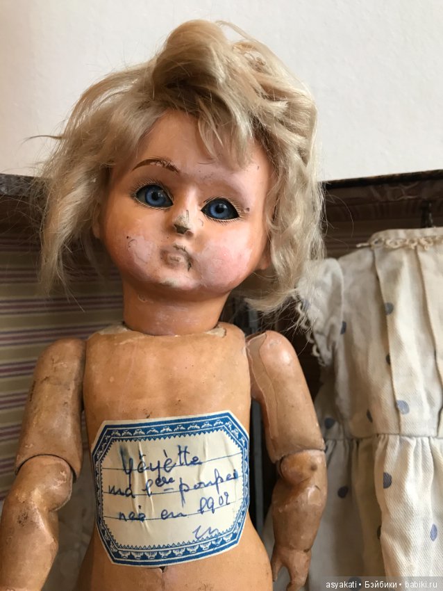 Bebe tout en boes - деревянная французская куколка (фото 2)