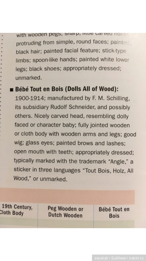 Bebe tout en boes - деревянная французская куколка