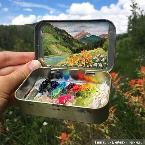 Миниатюрные пейзажи от художницы Хейди Аннализ