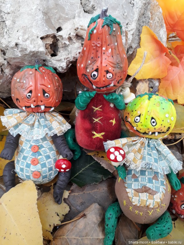 Веселые тыковки к Хеллоуину. Авторские игрушки Егоровой Елены (фото 8)