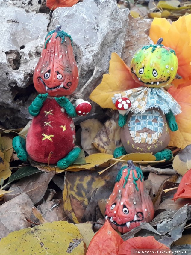 Веселые тыковки к Хеллоуину. Авторские игрушки Егоровой Елены (фото 2)