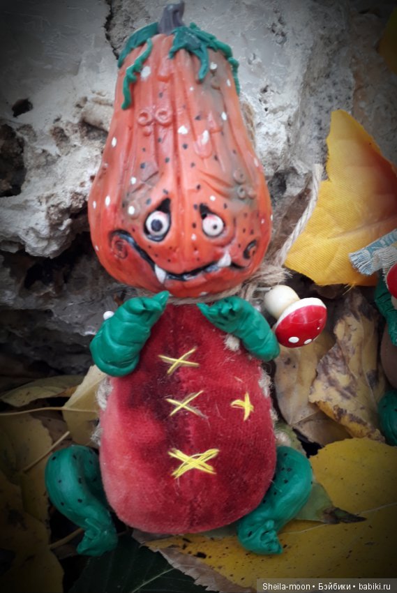 Веселые тыковки к Хеллоуину. Авторские игрушки Егоровой Елены (фото 5)