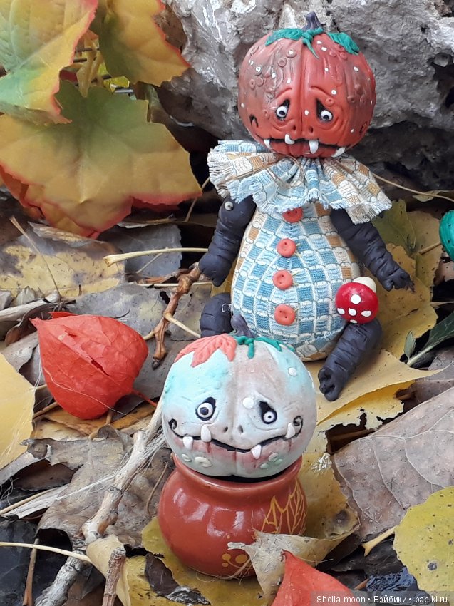 Веселые тыковки к Хеллоуину. Авторские игрушки Егоровой Елены (фото 3)