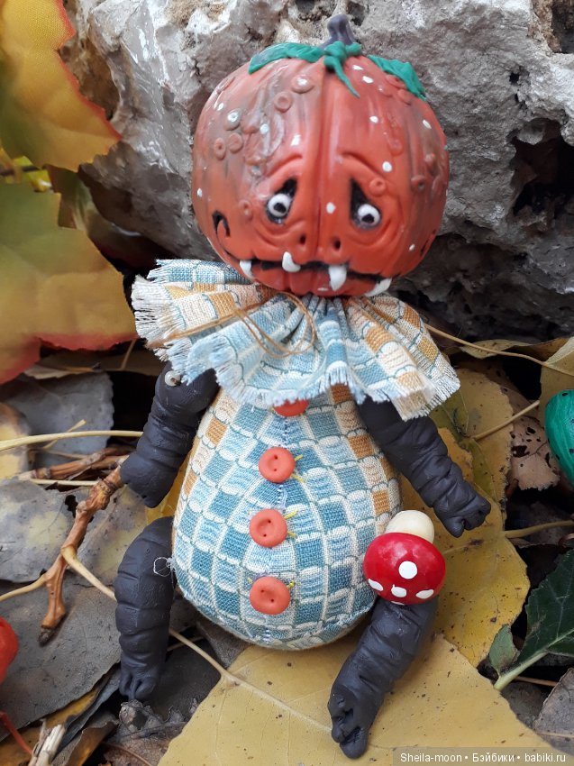 Веселые тыковки к Хеллоуину. Авторские игрушки Егоровой Елены (фото 7)