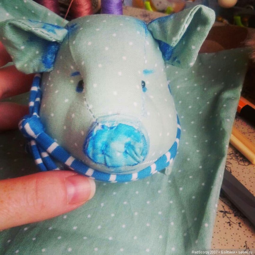 Мои новые игрушки-хрюшки по моей авторской выкройке... готовимся к Новому Году (фото 5)