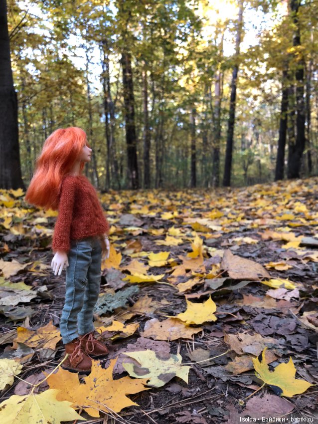 На ковре из желтых листьев