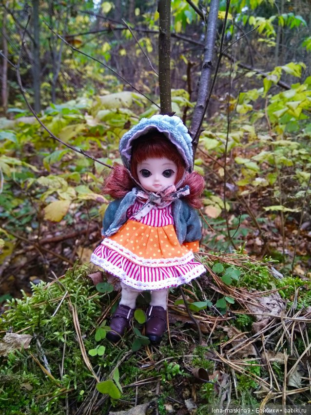 Карамелька в осеннем лесу