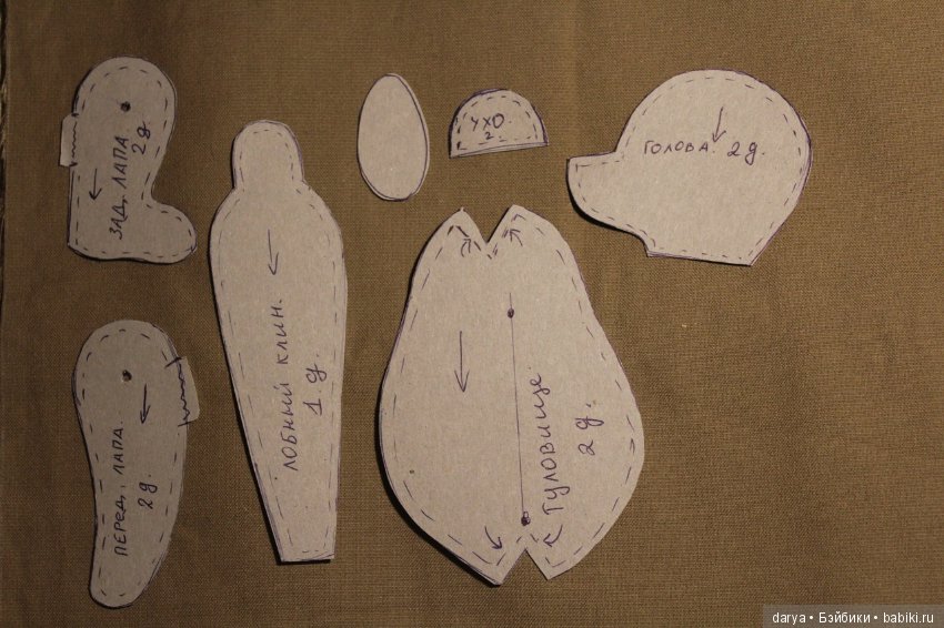 Выкройка мишки Тедди в подарок от Марины Гинц (фото 2)