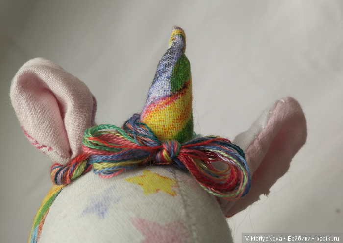 Единорог "Лайла" — Текстильные игрушки и примитивы: кофейные (фото 3)