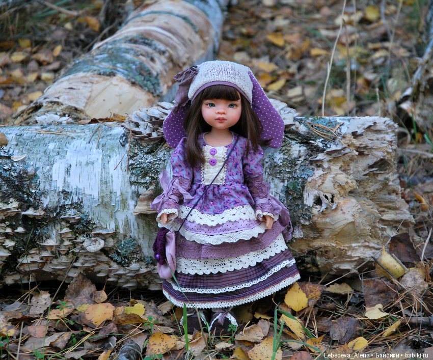 Зайка в осеннем лесу — ООАК Paola Reina (Паола Рейна) и испанских кукол: перерисовка (фото 3)