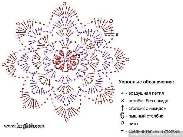 Схемы цветов + кольцо амигуруми (фото 3)