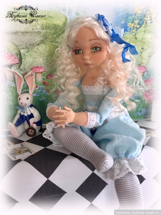 Алиса в стране чудес. Коллекционная авторская кукла (фото 9)