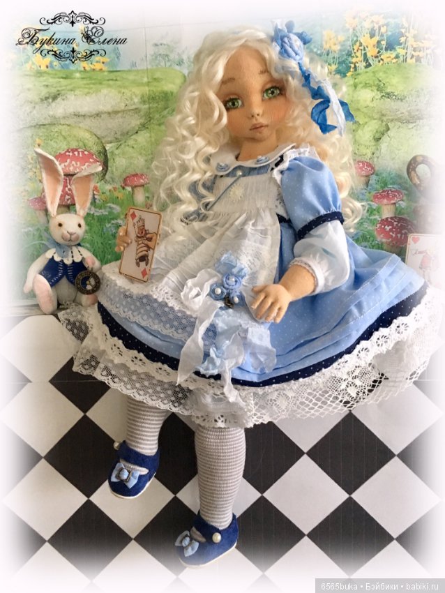 Алиса в стране чудес. Коллекционная авторская кукла (фото 6)