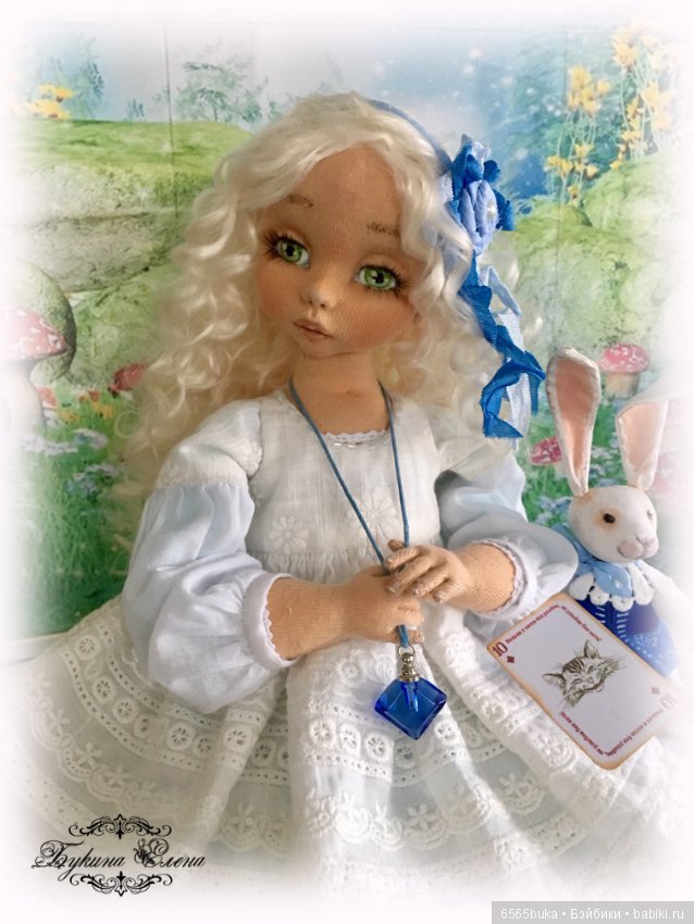 Алиса в стране чудес. Коллекционная авторская кукла (фото 8)