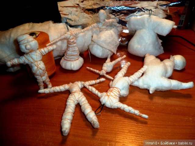 Набор ватных ёлочных игрушек (фото 2)