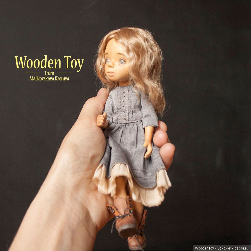 Женя - моя первая деревянная кукла (фото 6)