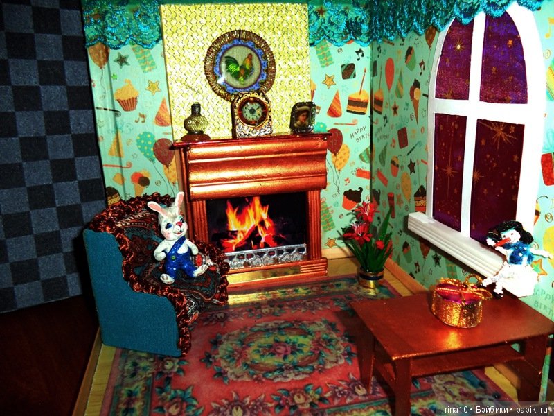 Новогодний румбокс №2 — Румбоксы и кукольные интерьеры: фото (фото 5)